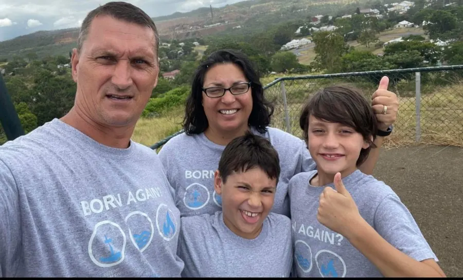 Corneliu and Sulata Pop with their sons