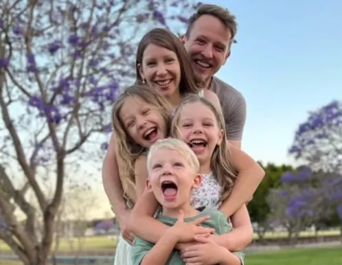 Joel and Candice Shaw with their children